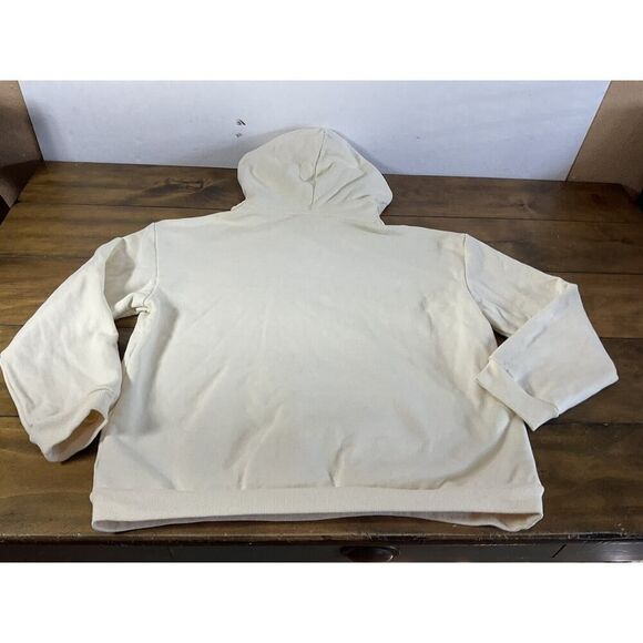 Gavin South Gilf Gavin Cream Cat Hooded Sweatshirt Thick Cotton Size XL - Picture 9 of 9